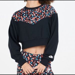 OFFER NOW :) Nike NSW heritage floral crop sweatshirt